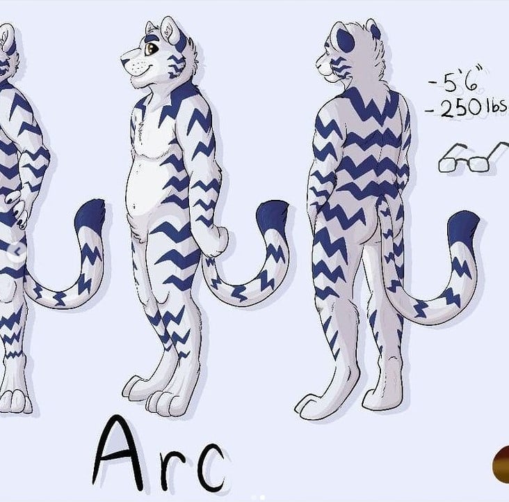 Fursuit tail ref sheet