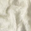 Long haired white faux fur