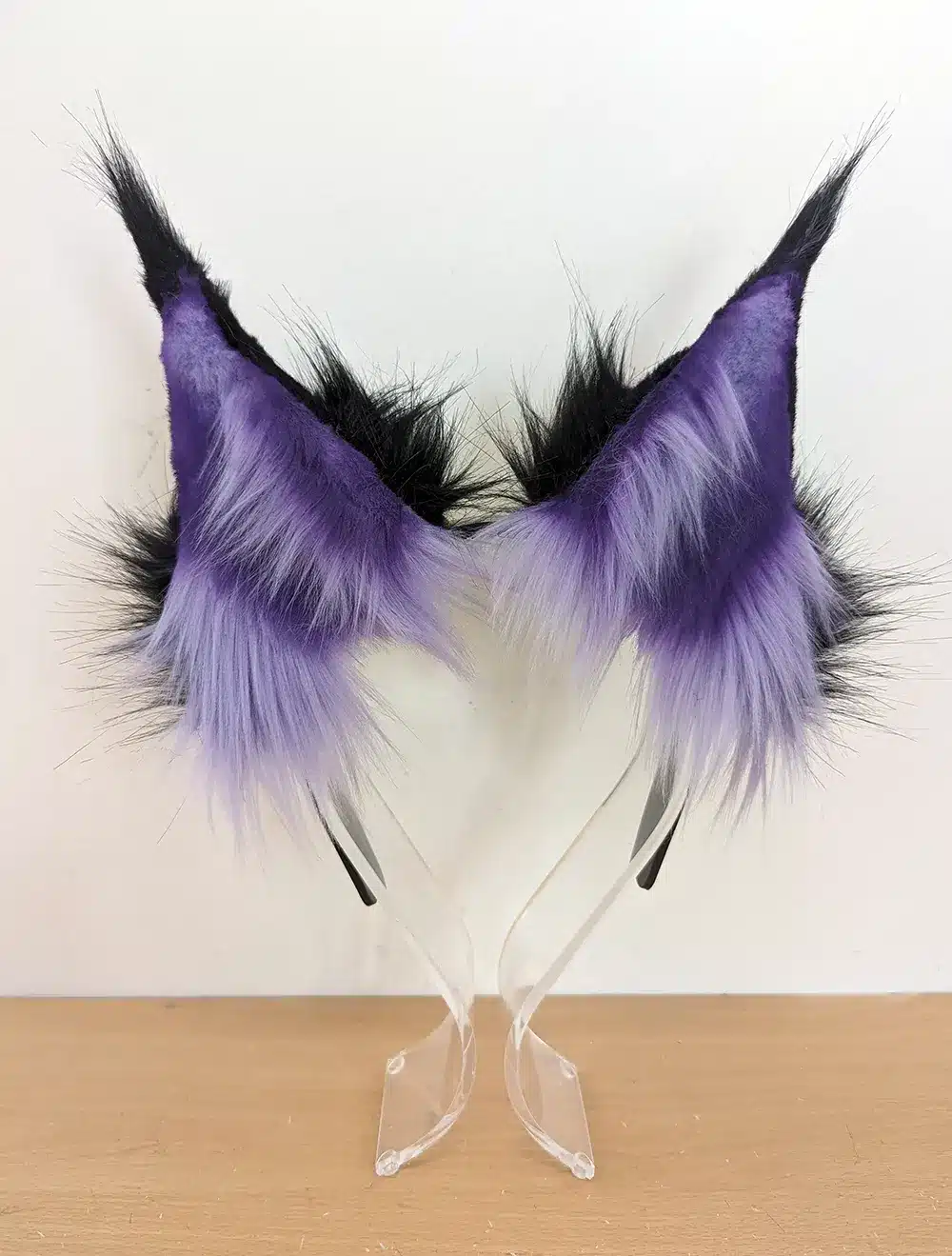 Glow Crystal Wolf Ears with Headset adaption. Perfect for Streamers #therian  #wolf #wolfears #kitsune #cosplay
