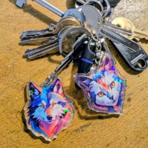 Animal portrait keychains