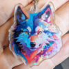 Animal Portrait Keychains - Wolf